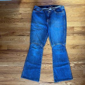 EUC Guess Vintage Denim Bell Bottom Flared 70's‎ Disco jeans Women 28 Y2K